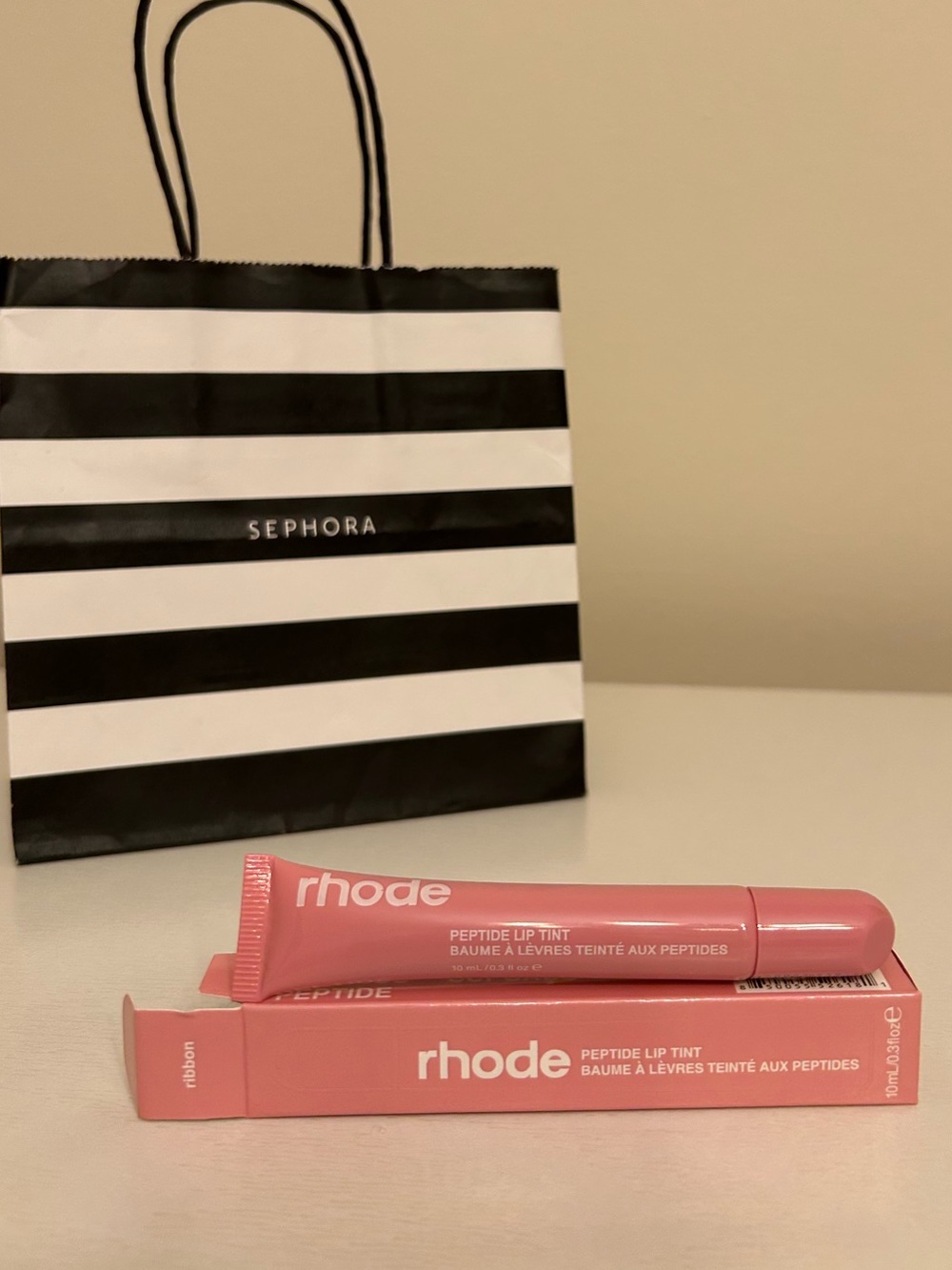 Rhode Ribbon Peptide Lip Tint Hailey Bieber Glazed Pink Balletcore NEW